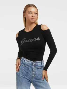 Guess Rhinestones logo Jumper