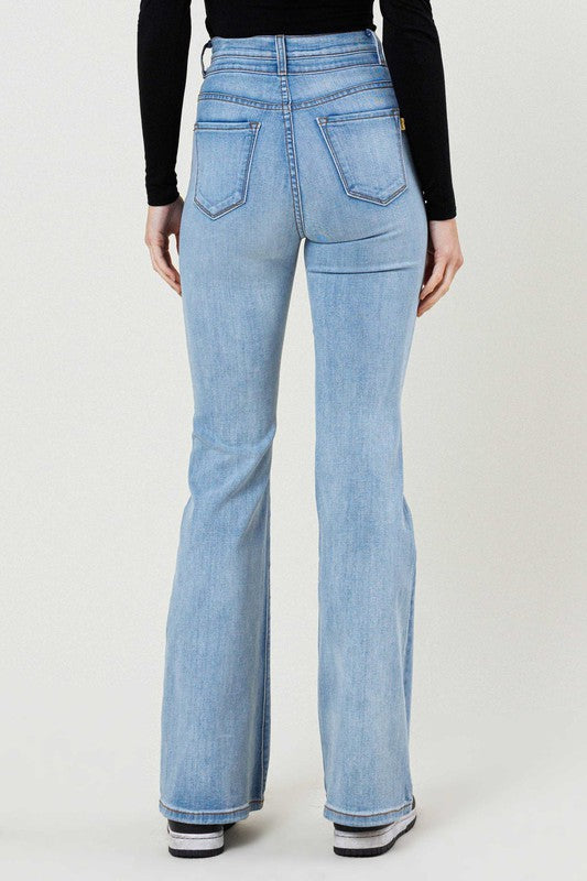 Haley Casual High-Waisted Flare Jeans