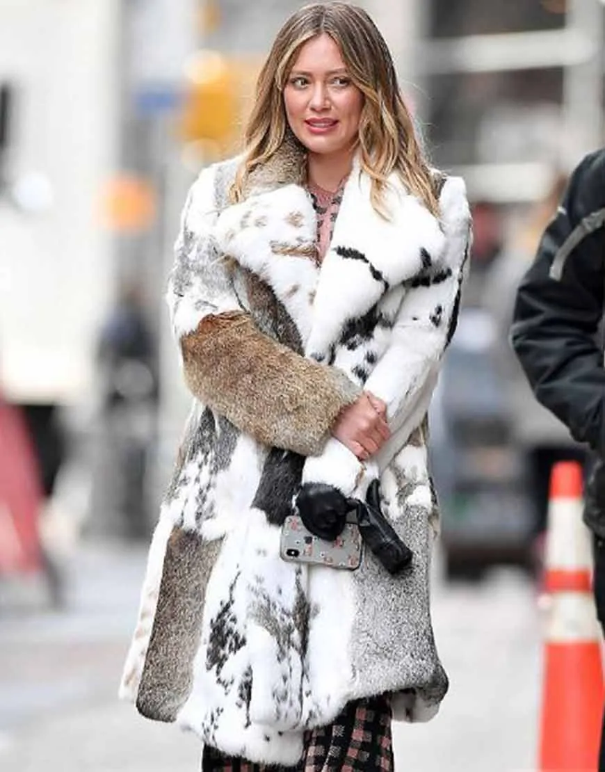 Hilary Duff Younger S07 Fur Coat | Winter Outfit | Ujackets.com - 50%OFF