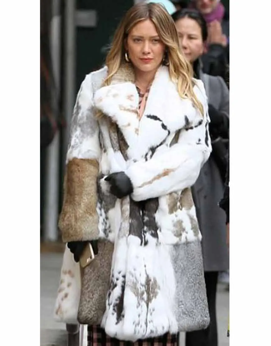 Hilary Duff Younger S07 Fur Coat | Winter Outfit | Ujackets.com - 50%OFF