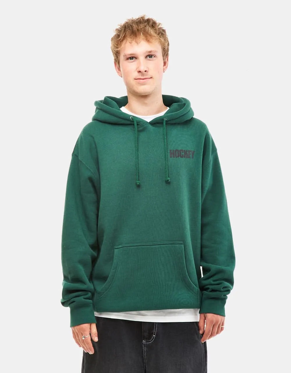 Hockey Luck Pullover Hoodie - Dark Green