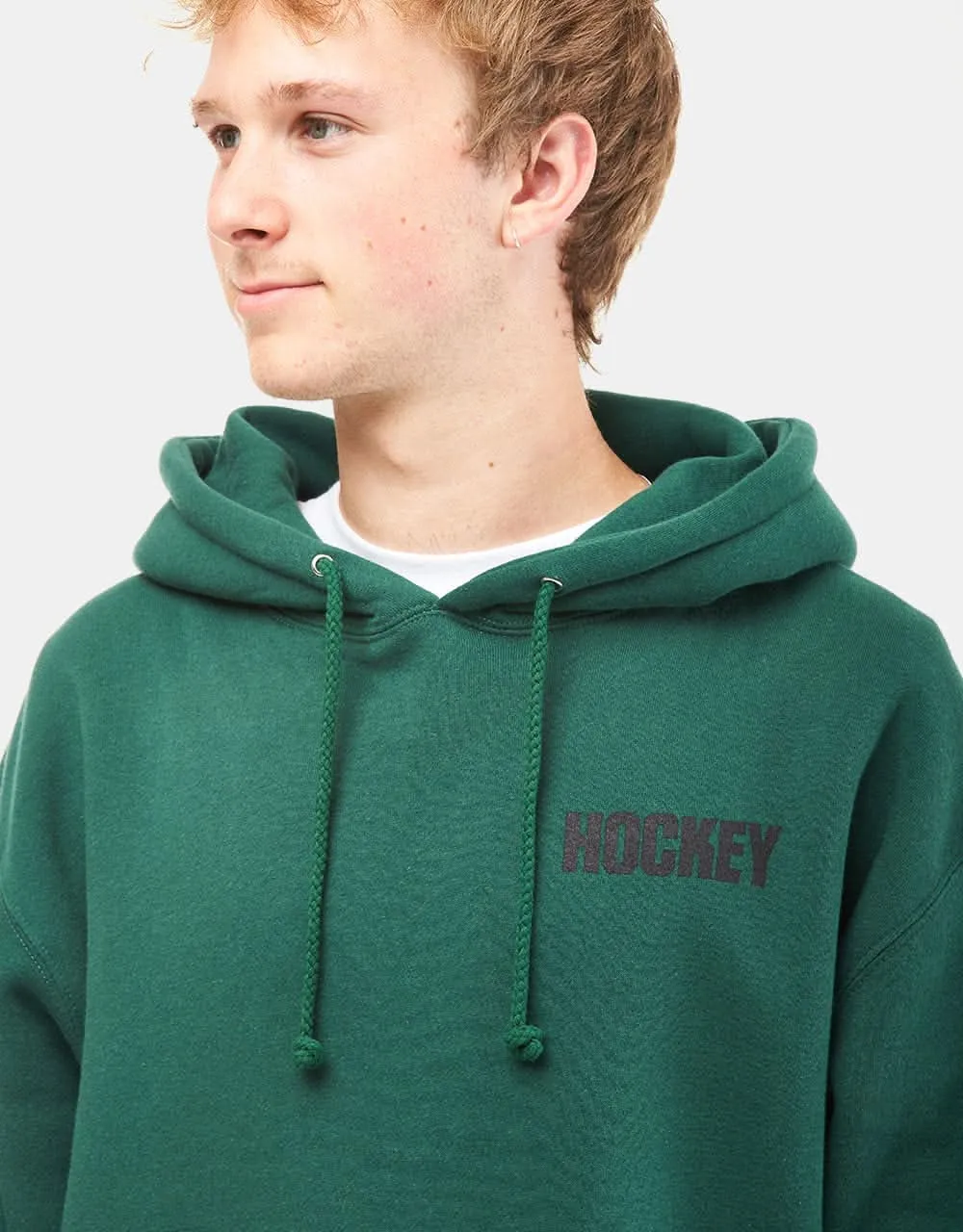 Hockey Luck Pullover Hoodie - Dark Green