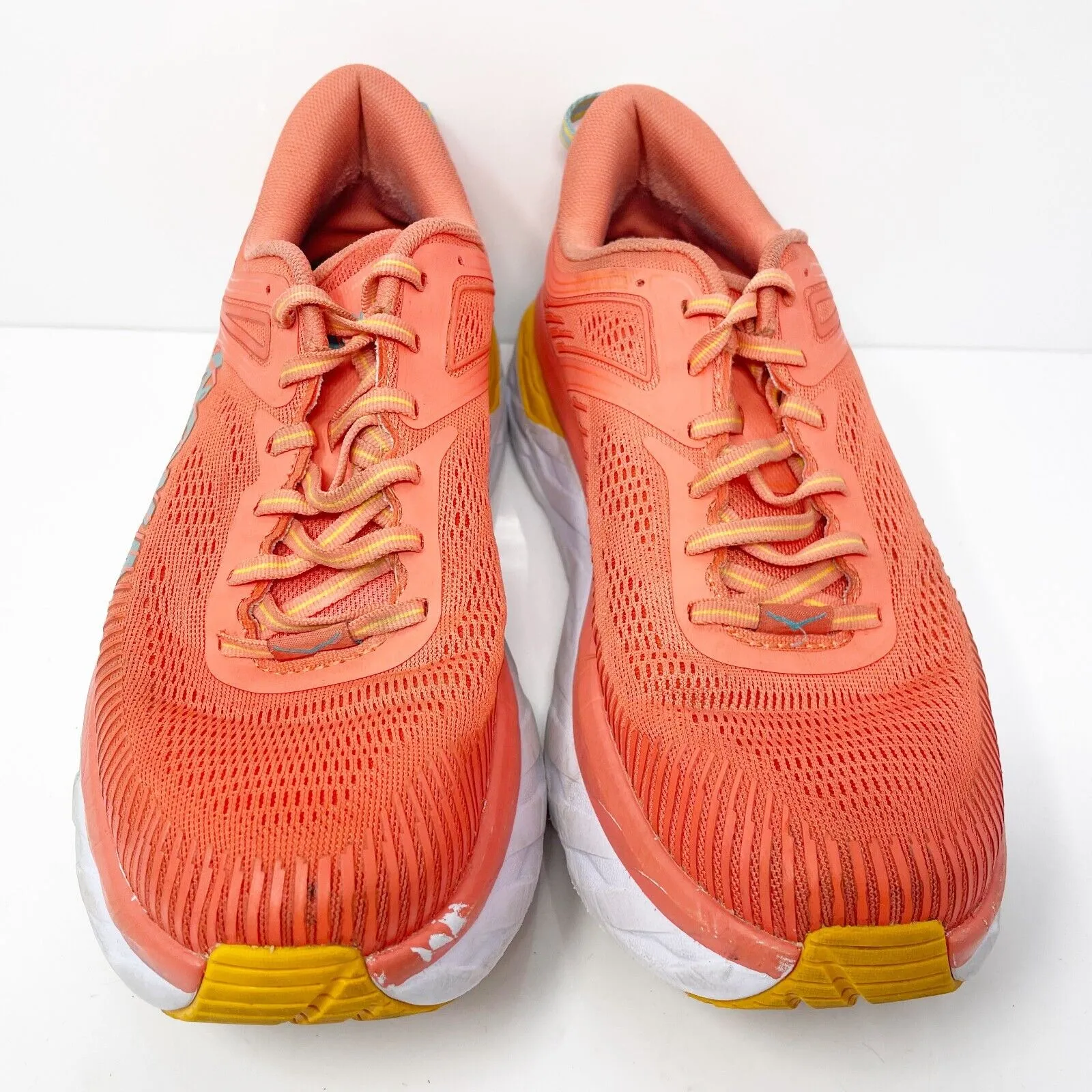 Hoka One One Womens Bondi 7 1110519 CCSD Orange Running Shoes Sneakers Size 9