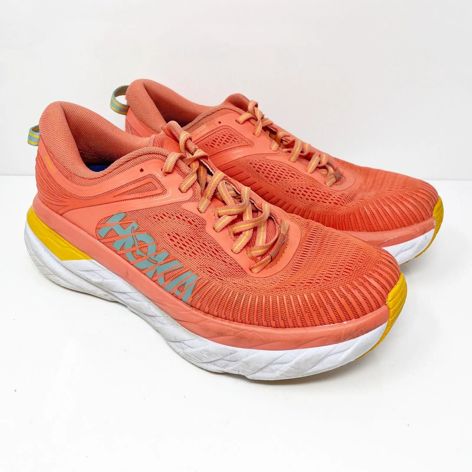 Hoka One One Womens Bondi 7 1110519 CCSD Orange Running Shoes Sneakers Size 9