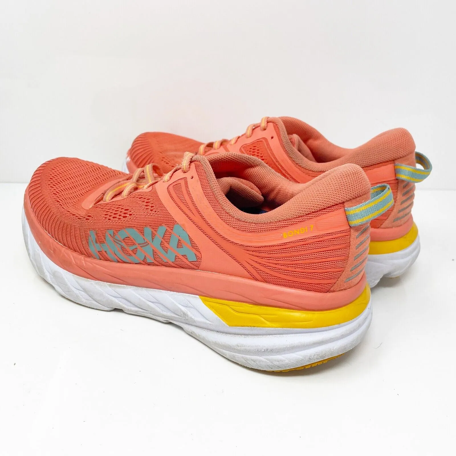 Hoka One One Womens Bondi 7 1110519 CCSD Orange Running Shoes Sneakers Size 9