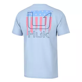 'Huk' Men's Salute Tee - Ice Water