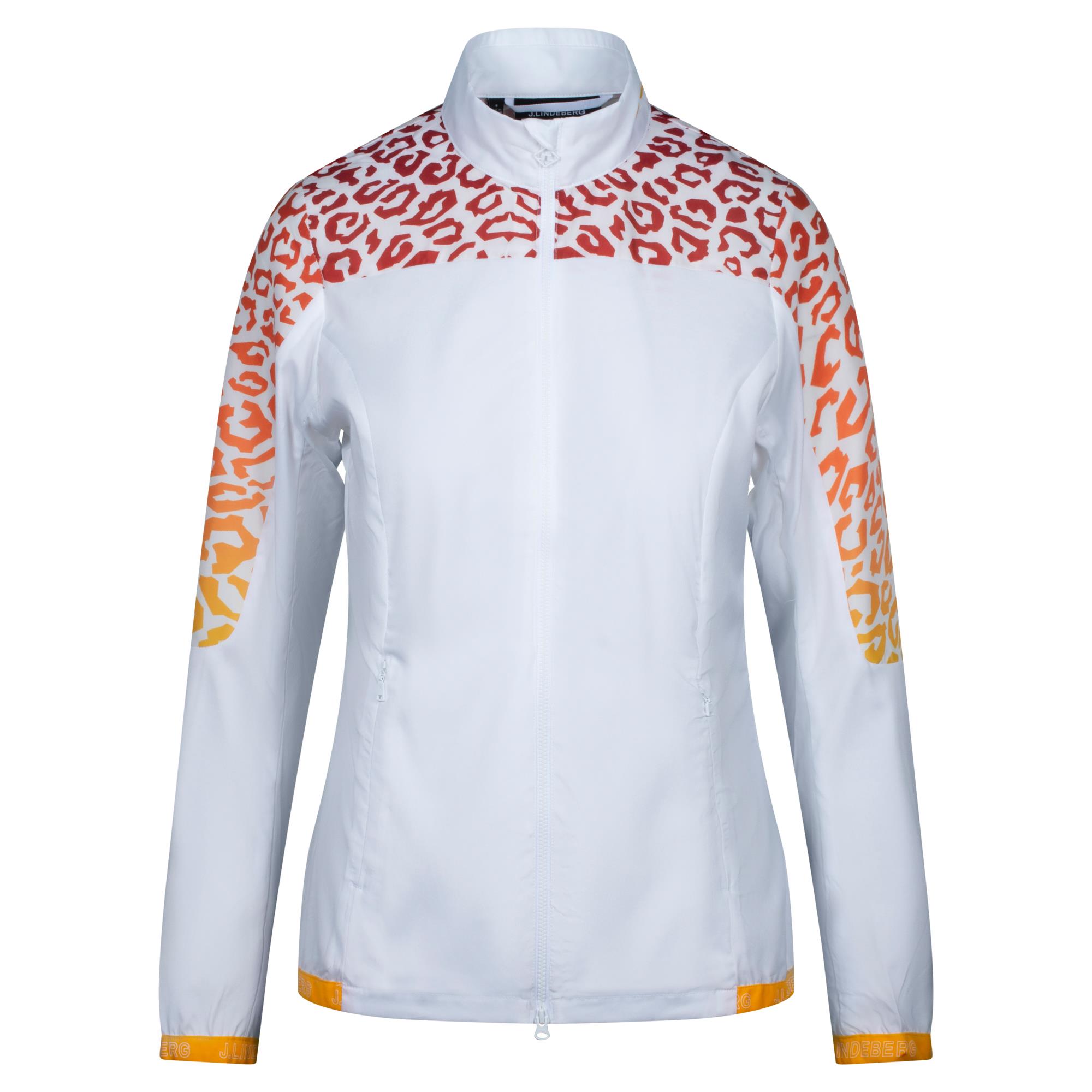 J Lindeberg Tenley Print Ladies Golf Jacket White