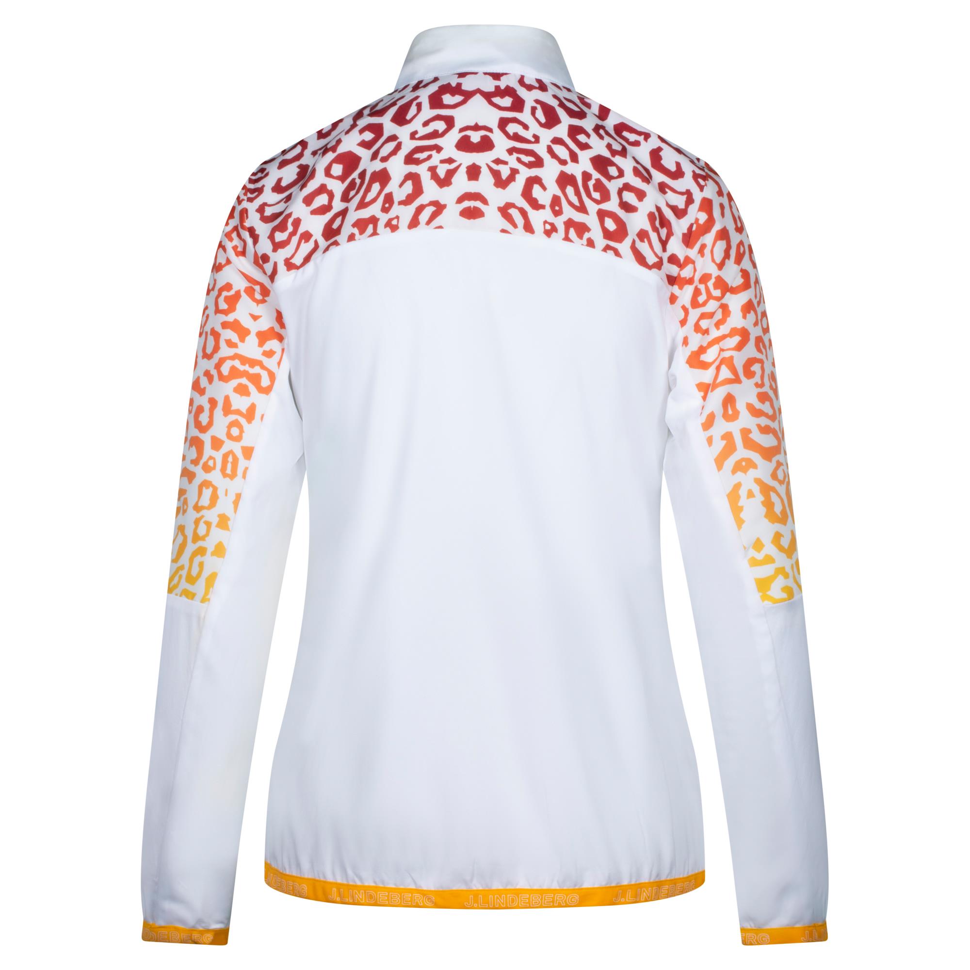 J Lindeberg Tenley Print Ladies Golf Jacket White