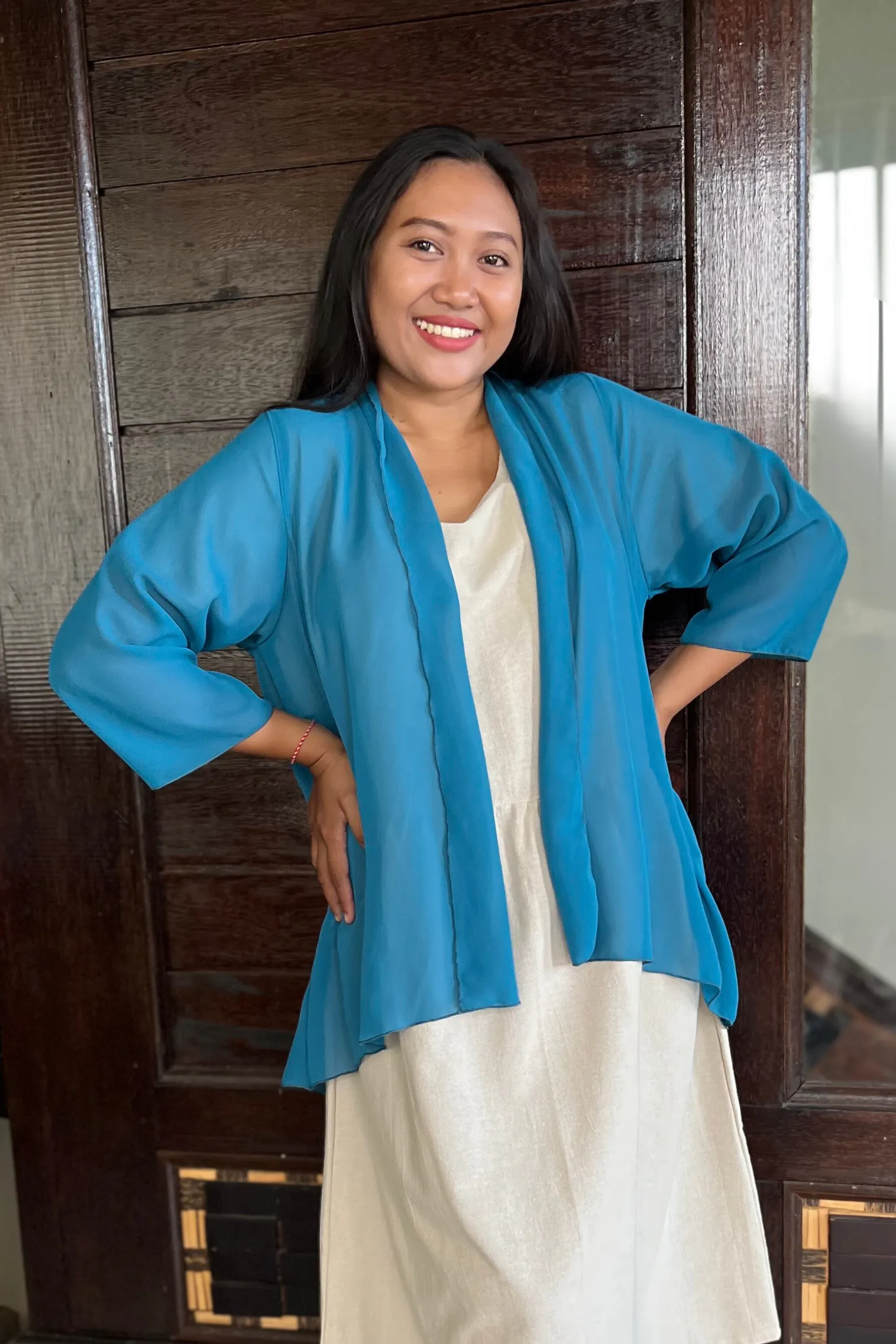 Jacket Candy - Teal Sheer