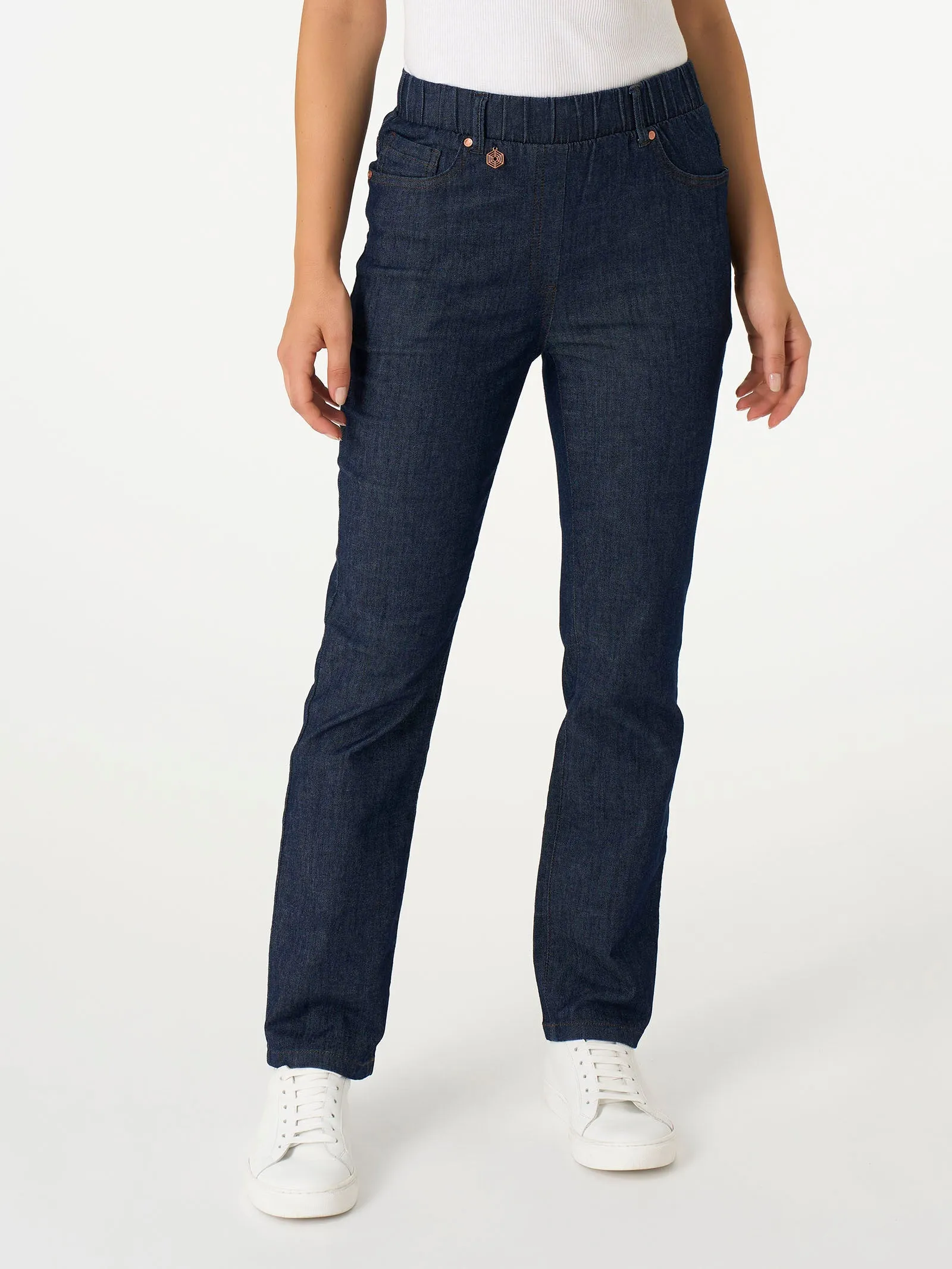 Jeans a gamba dritta in Light Denim - Indigo