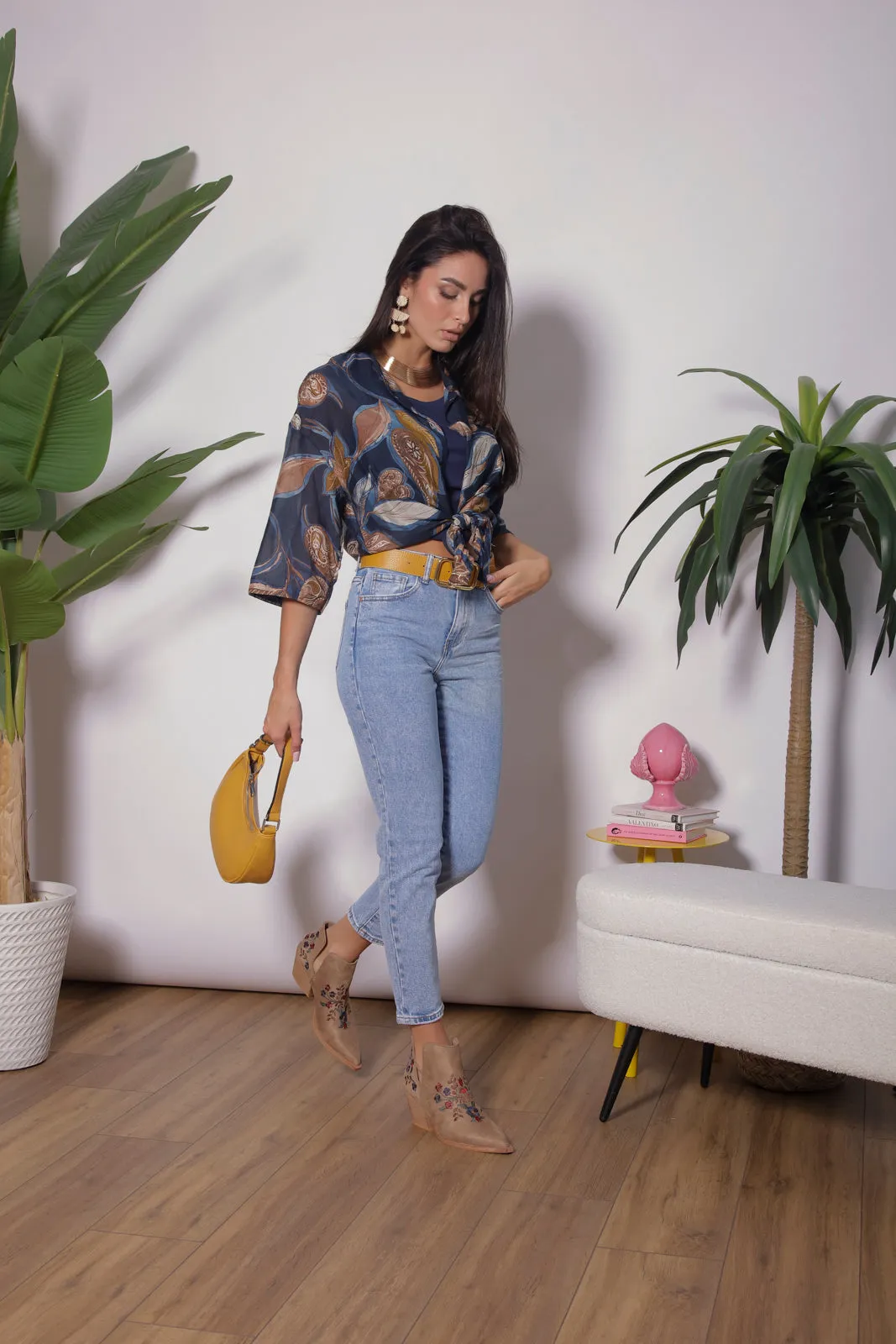 Jeans Loose Slim Vita Media