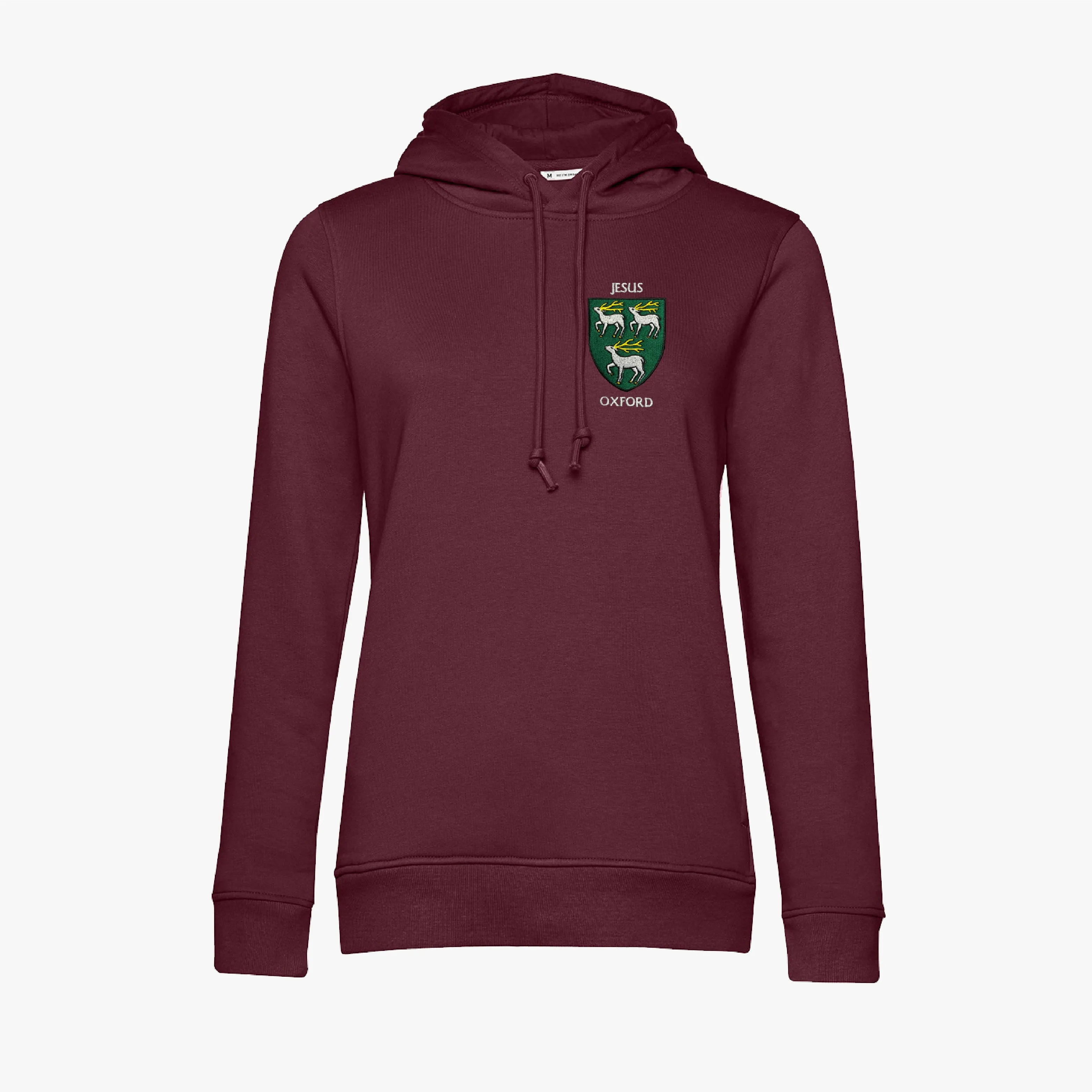 Jesus College Ladies Organic Embroidered Hoodie