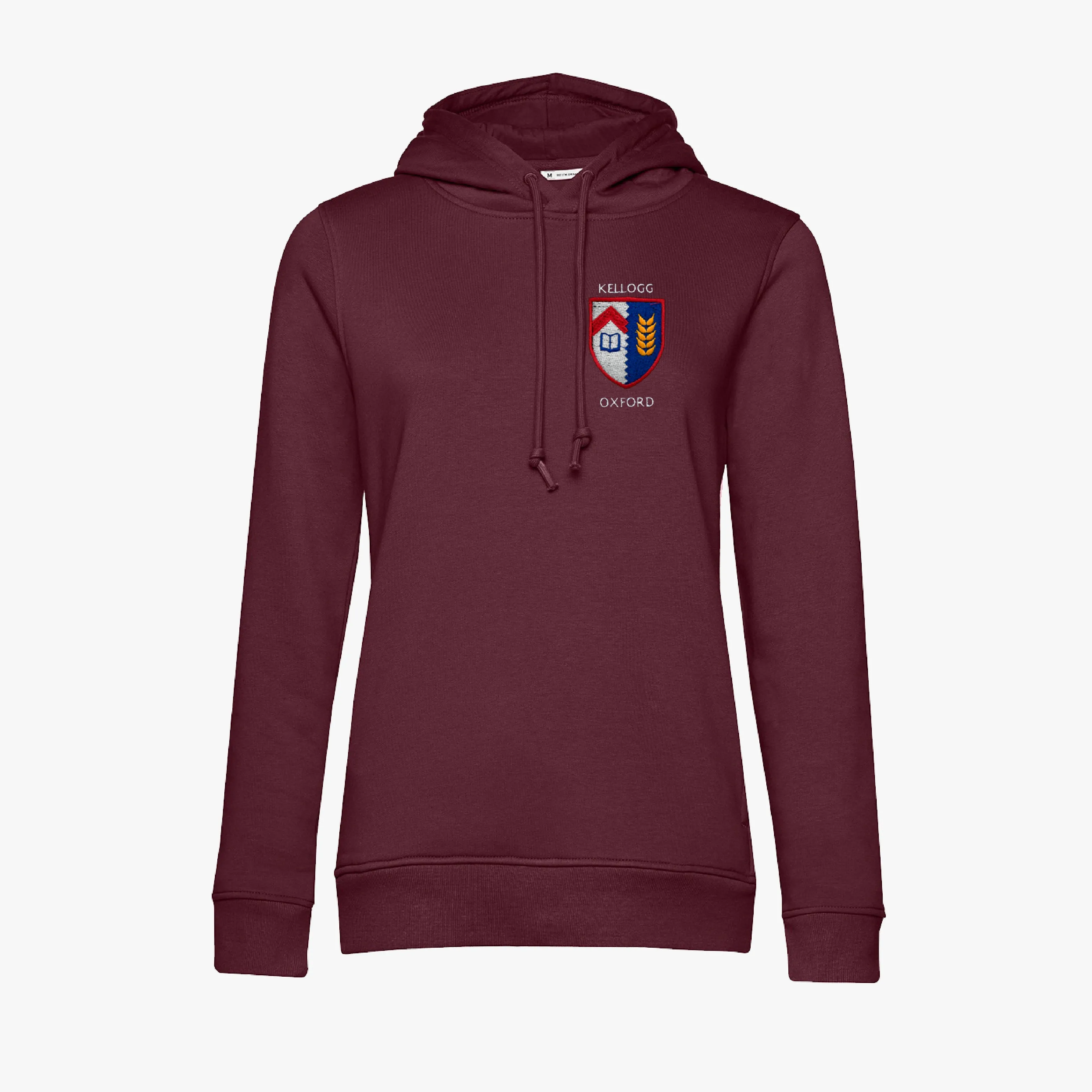 Kellogg College Ladies Organic Embroidered Hoodie