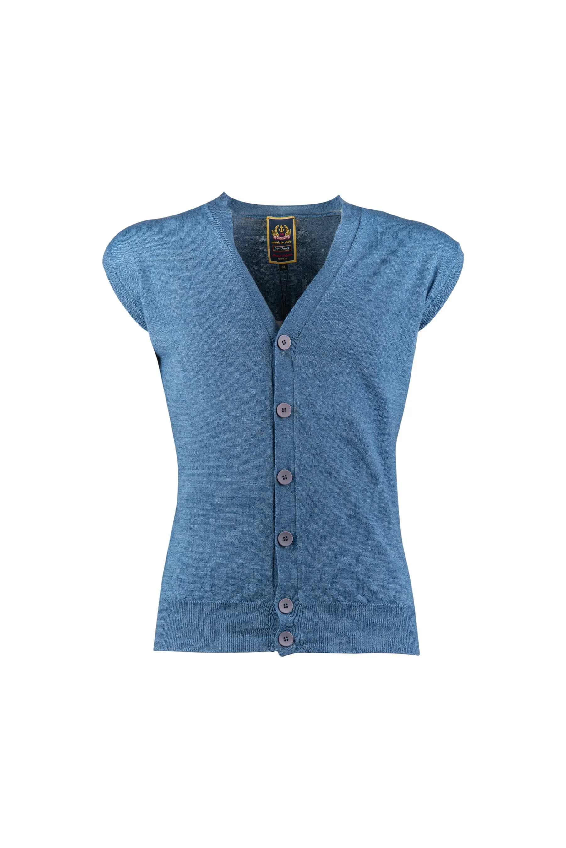 Light Blue Merino Vest