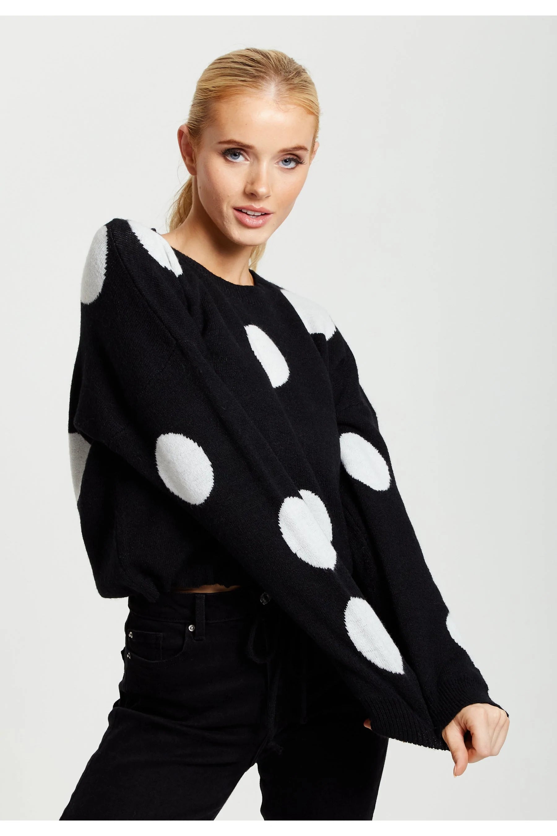 Liquorish Polka Dot Jumper