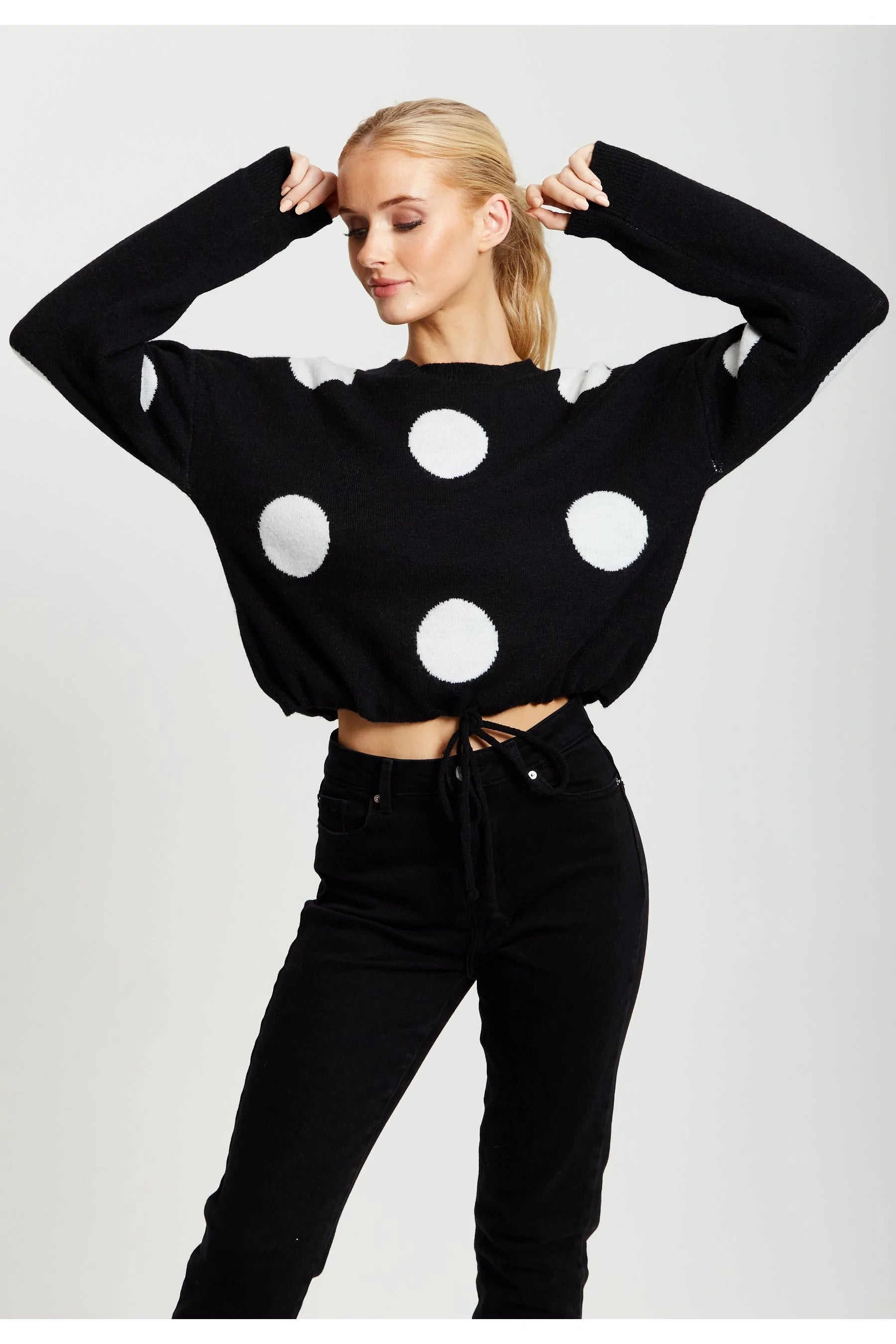 Liquorish Polka Dot Jumper