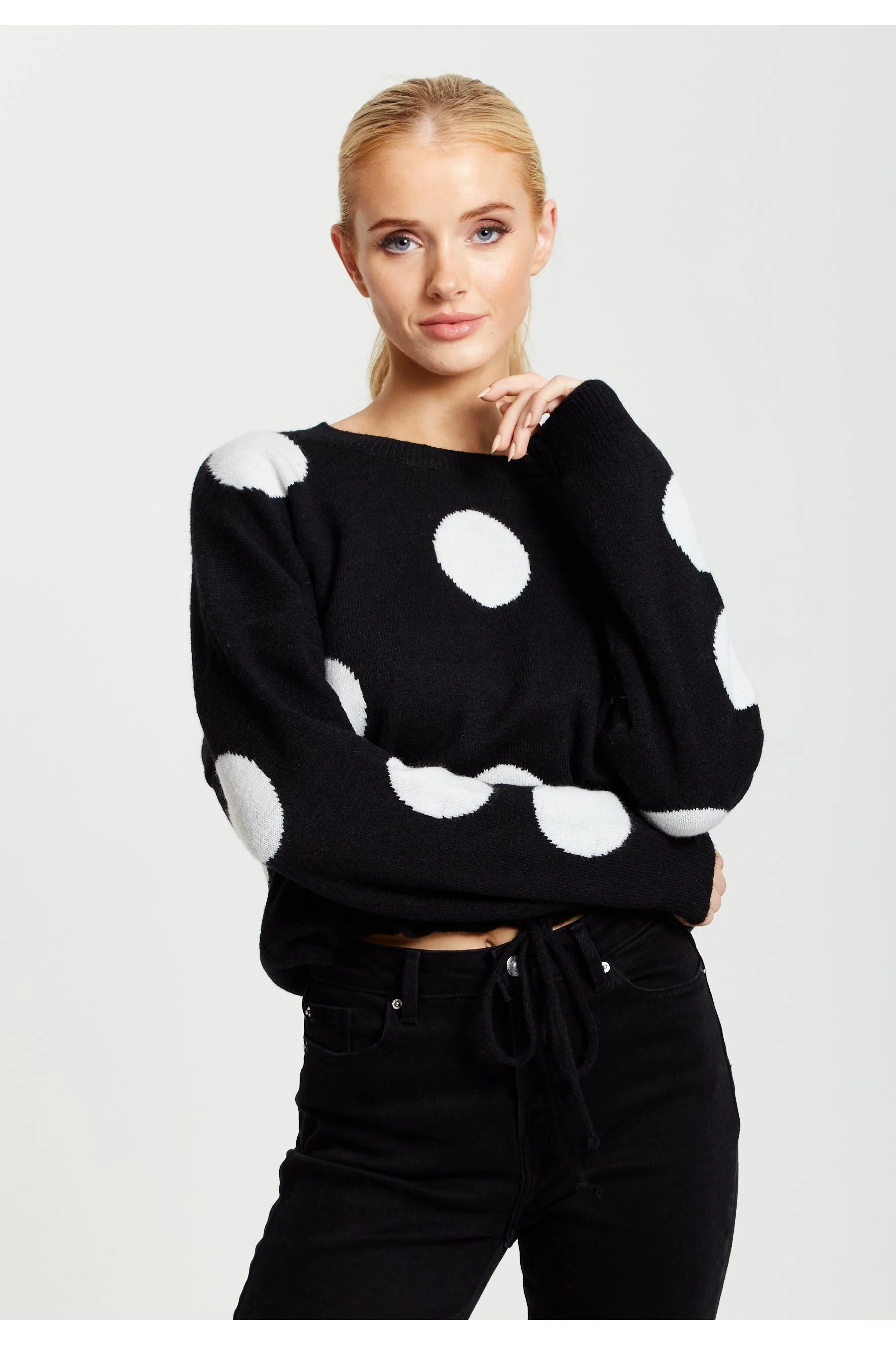 Liquorish Polka Dot Jumper