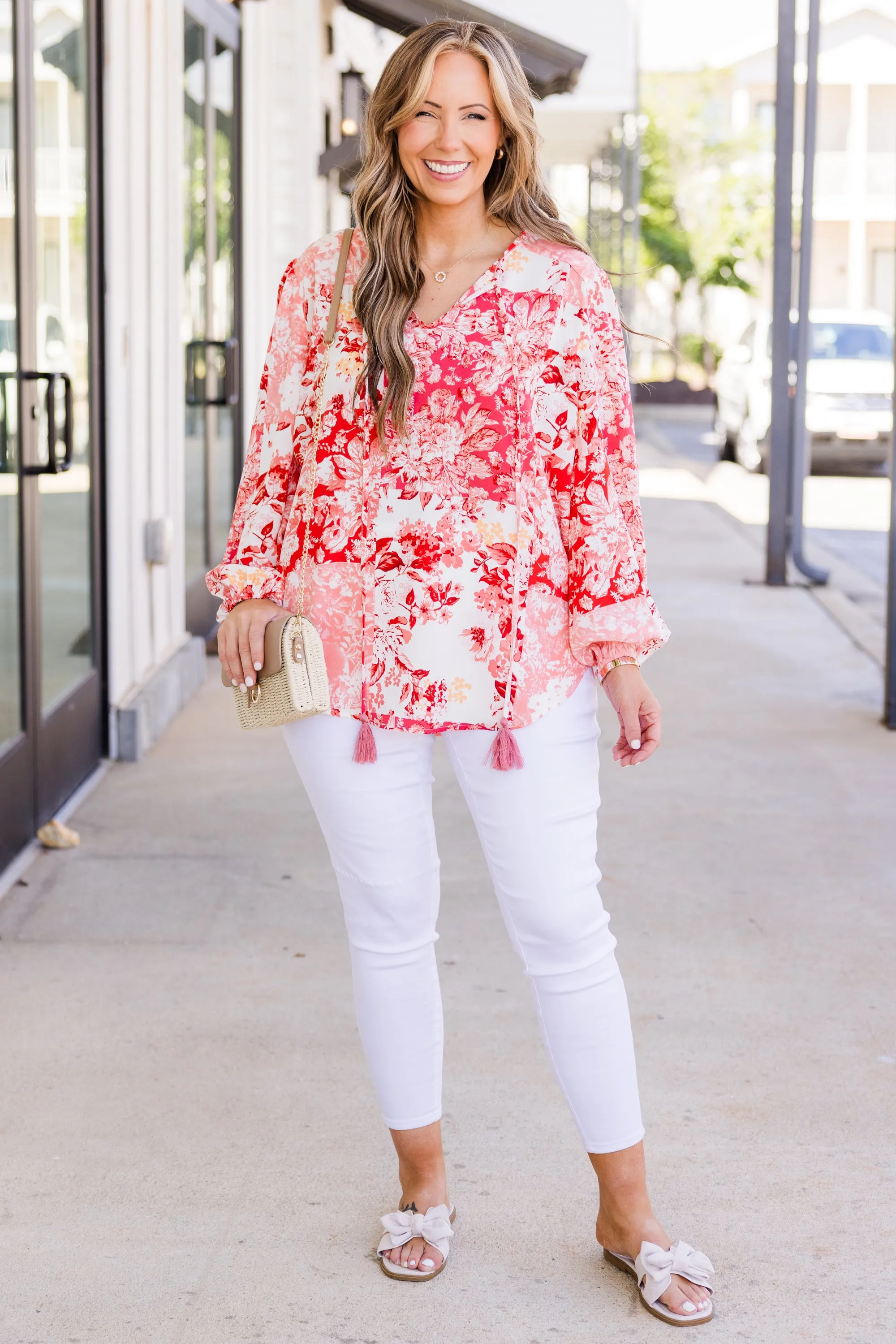 Love Me No Less Top, Coral