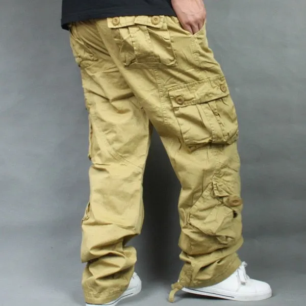 Men's Leisure Cotton Camouflage Hip Hop Tide Loose Baggy Cargo Pants