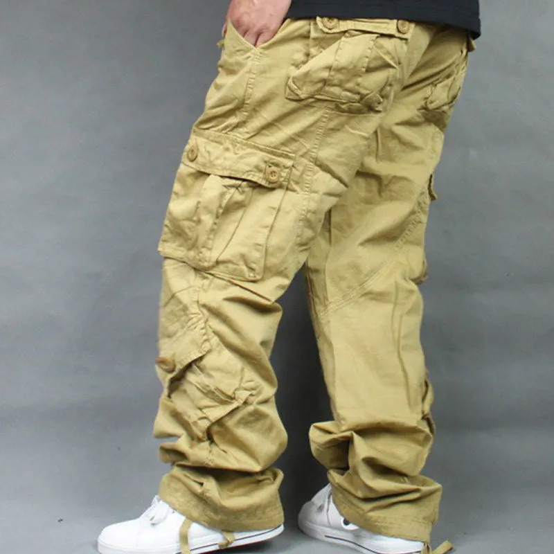 Men's Leisure Cotton Camouflage Hip Hop Tide Loose Baggy Cargo Pants