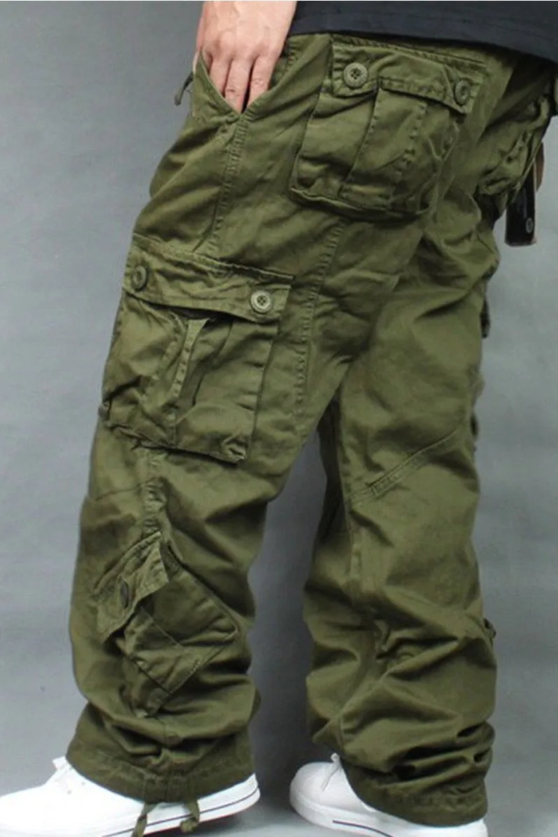 Men's Leisure Cotton Camouflage Hip Hop Tide Loose Baggy Cargo Pants