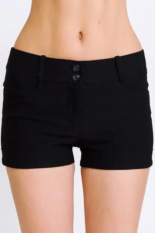 Millennium Trouser Shorts - Black