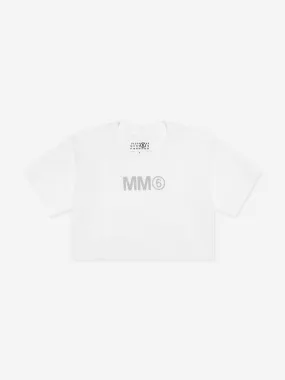 MM6 Maison Margiela Kids Logo T-Shirt in White