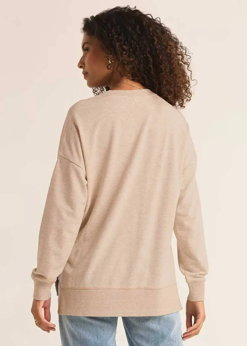 Modern V-Neck Weekender - Oatmeal Heather