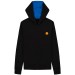 Moncler Monochromatic Logo Full Zip Hoodie Black