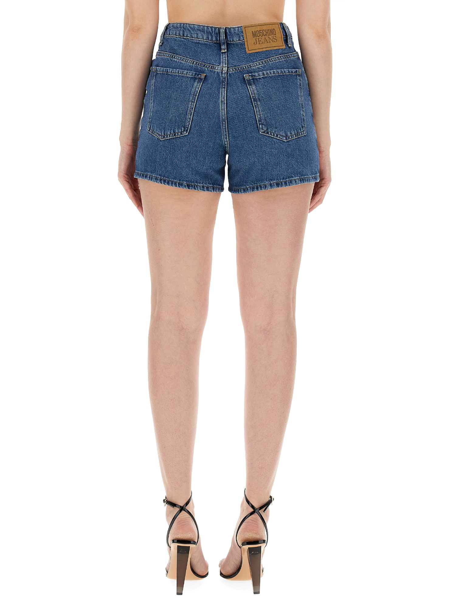 MOSCHINO JEANS    DENIM BERMUDA SHORTS