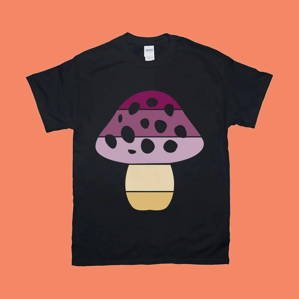 Mushroom Shape | Retro Sunset T-Shirts