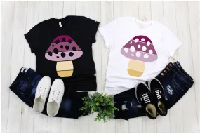 Mushroom Shape | Retro Sunset T-Shirts