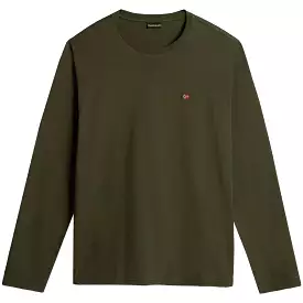 Napapijri Salis Long Sleeve T-Shirt - Green Depths