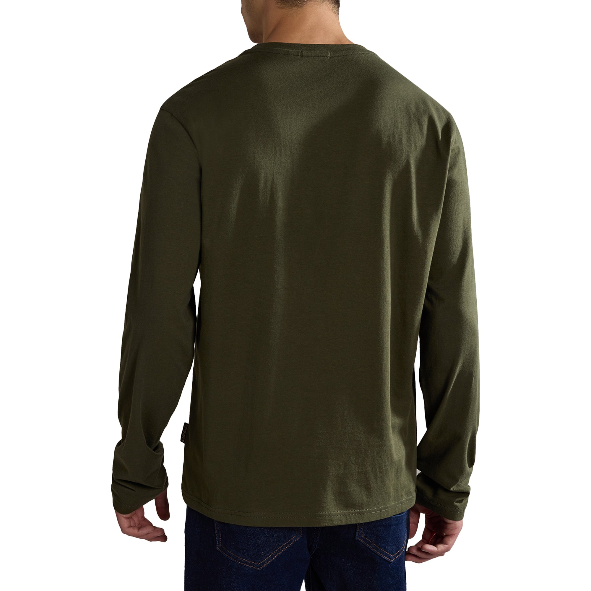 Napapijri Salis Long Sleeve T-Shirt - Green Depths