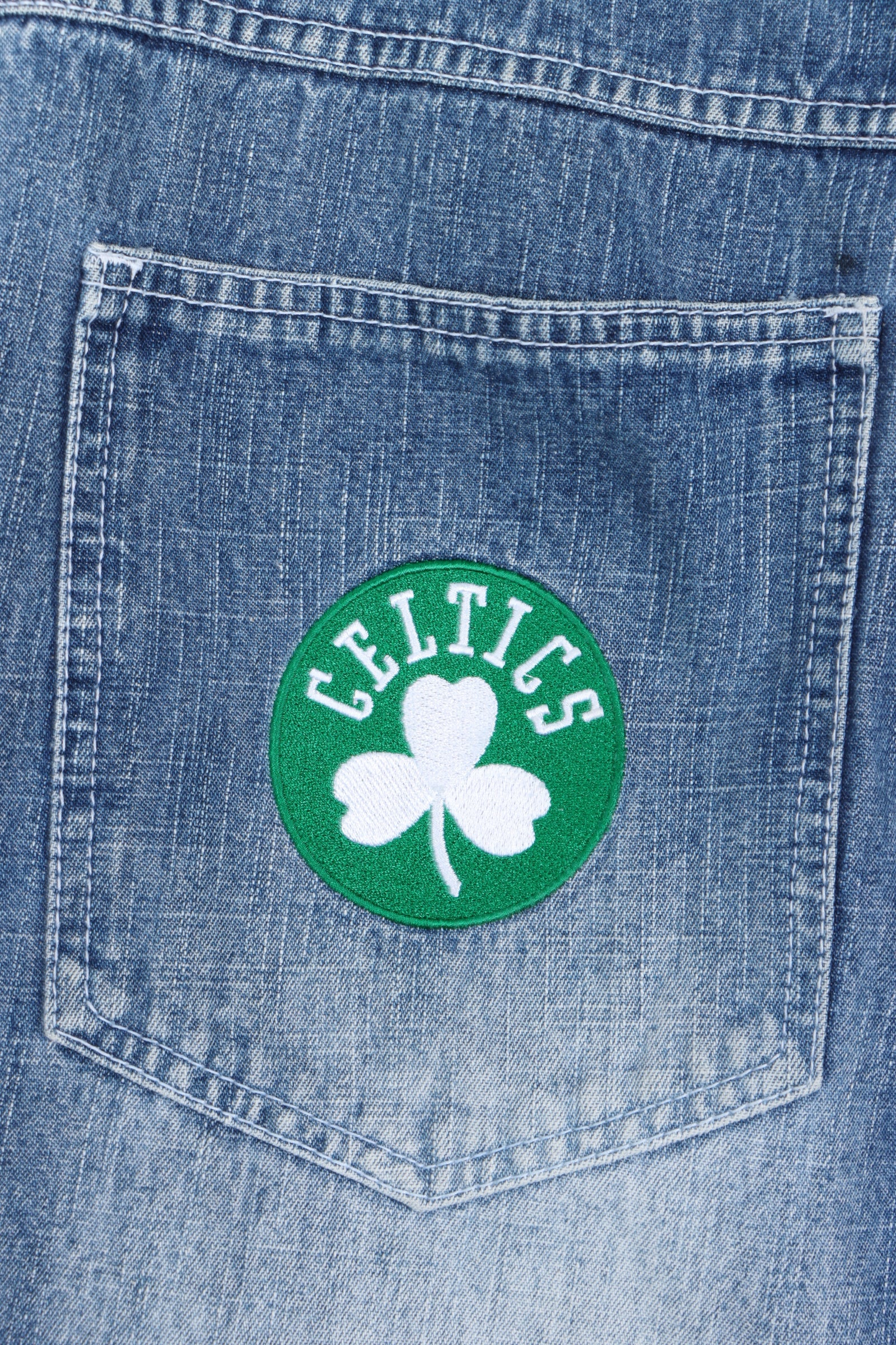 NBA Boston Celtics #34 Paul Pierce UNK Y2K Jeans (30)