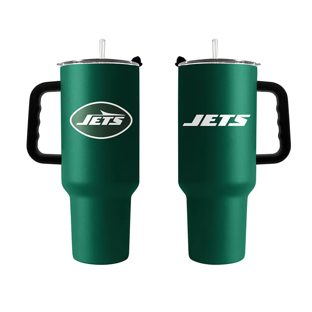 New York Jets 40oz. Powder Coat Travel Tumbler