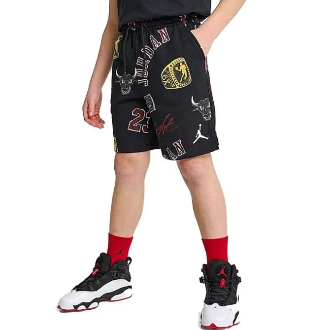 NIKE BOYS' JORDAN ALLOVER PRINT SHORTS 95C898-023