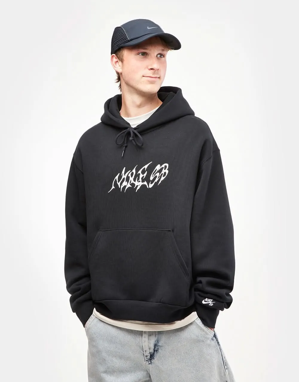 Nike SB Stallion Pullover Hoodie - Black/White