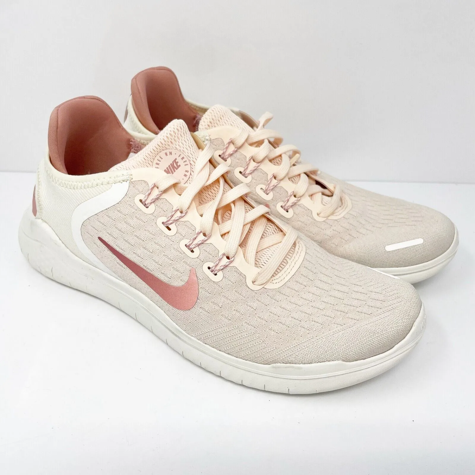 Nike Womens Free RN 2018 942837-802 Pink Running Shoes Sneakers Size 7.5