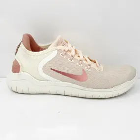 Nike Womens Free RN 2018 942837-802 Pink Running Shoes Sneakers Size 7.5