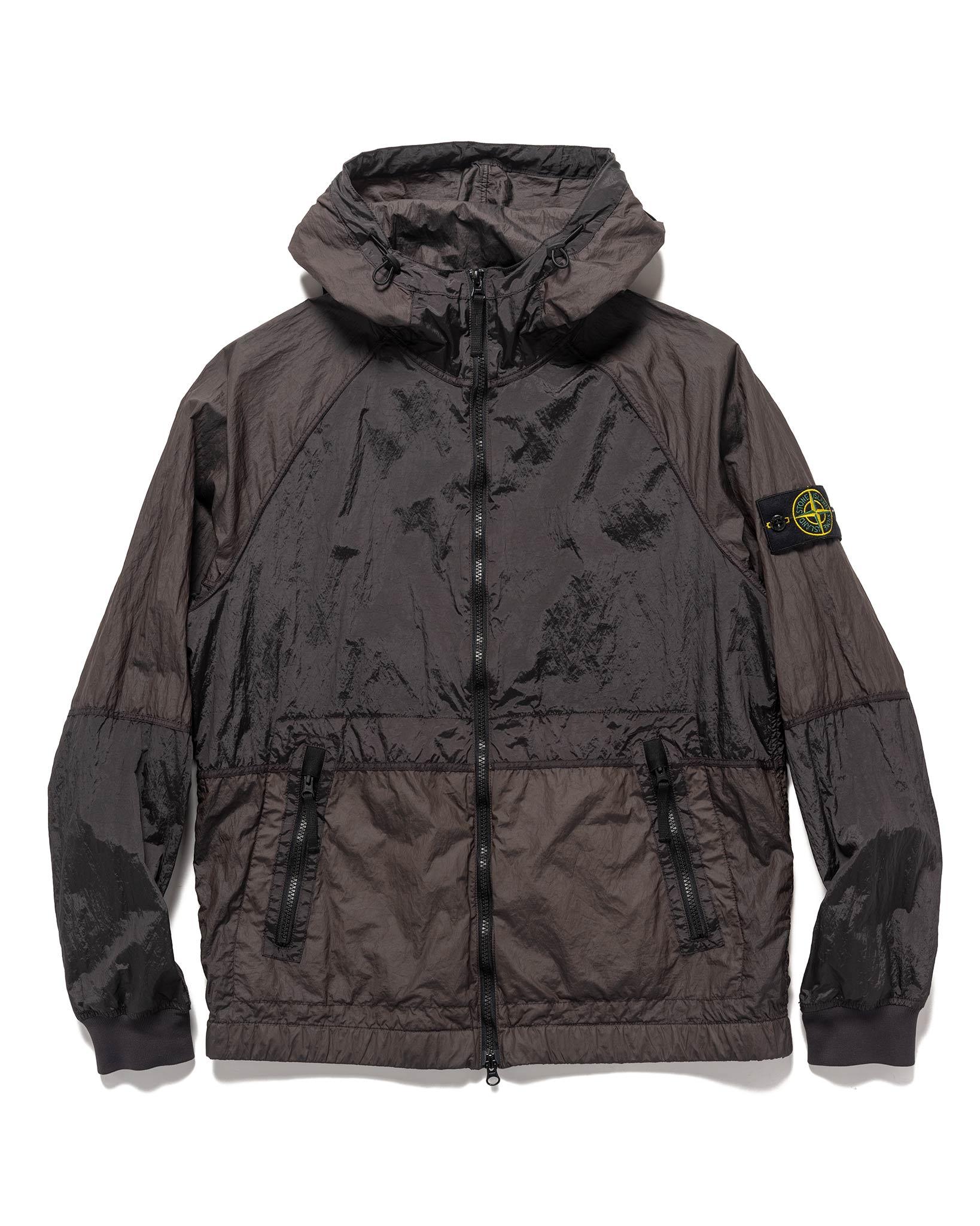 Nylon Metal Watro-TC In Econyl Regenerated Nylon Hooded Jacket Charcoal