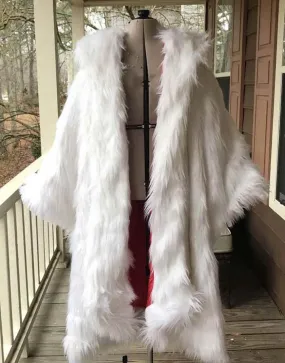 Once Upon a Time Cruella Deville White Fur Coat | Ujackets.com