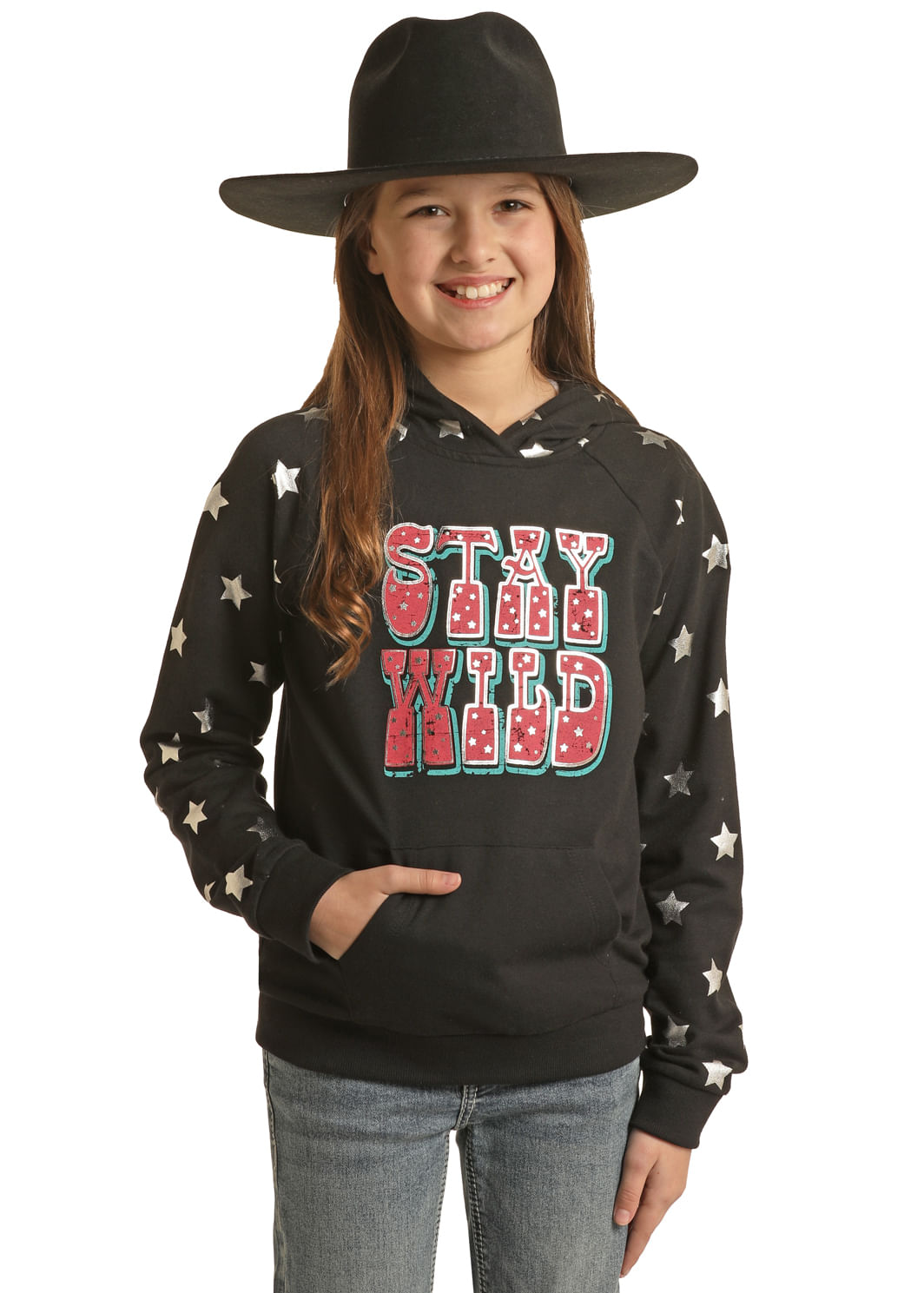 Panhandle Slim Girls Stay Wild Graphic Hoodie