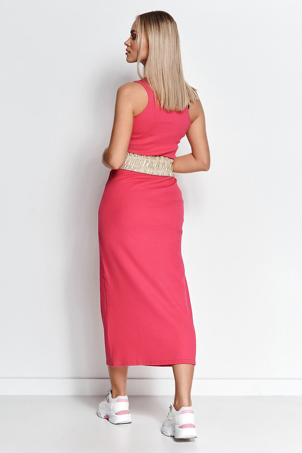 Pink Coral Sleeveless Long Daydress