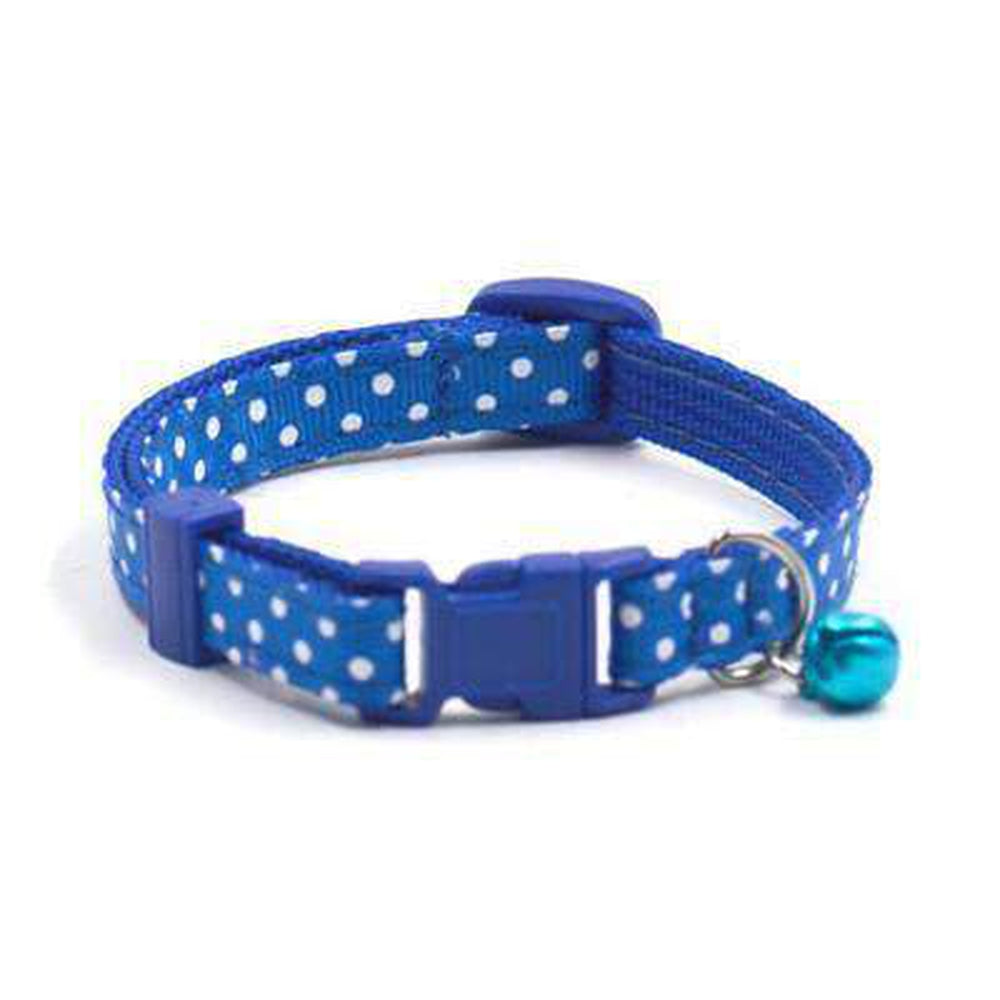 Polka Dot Cat Collar with Bell