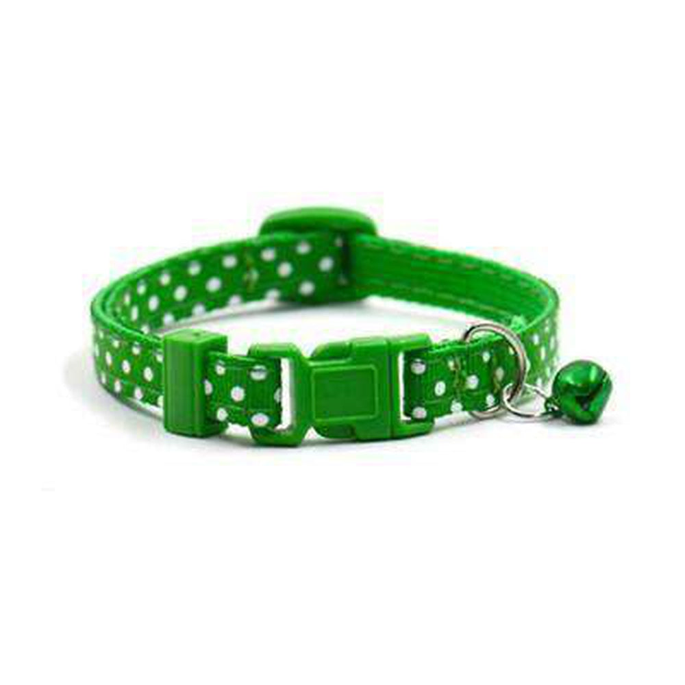 Polka Dot Cat Collar with Bell