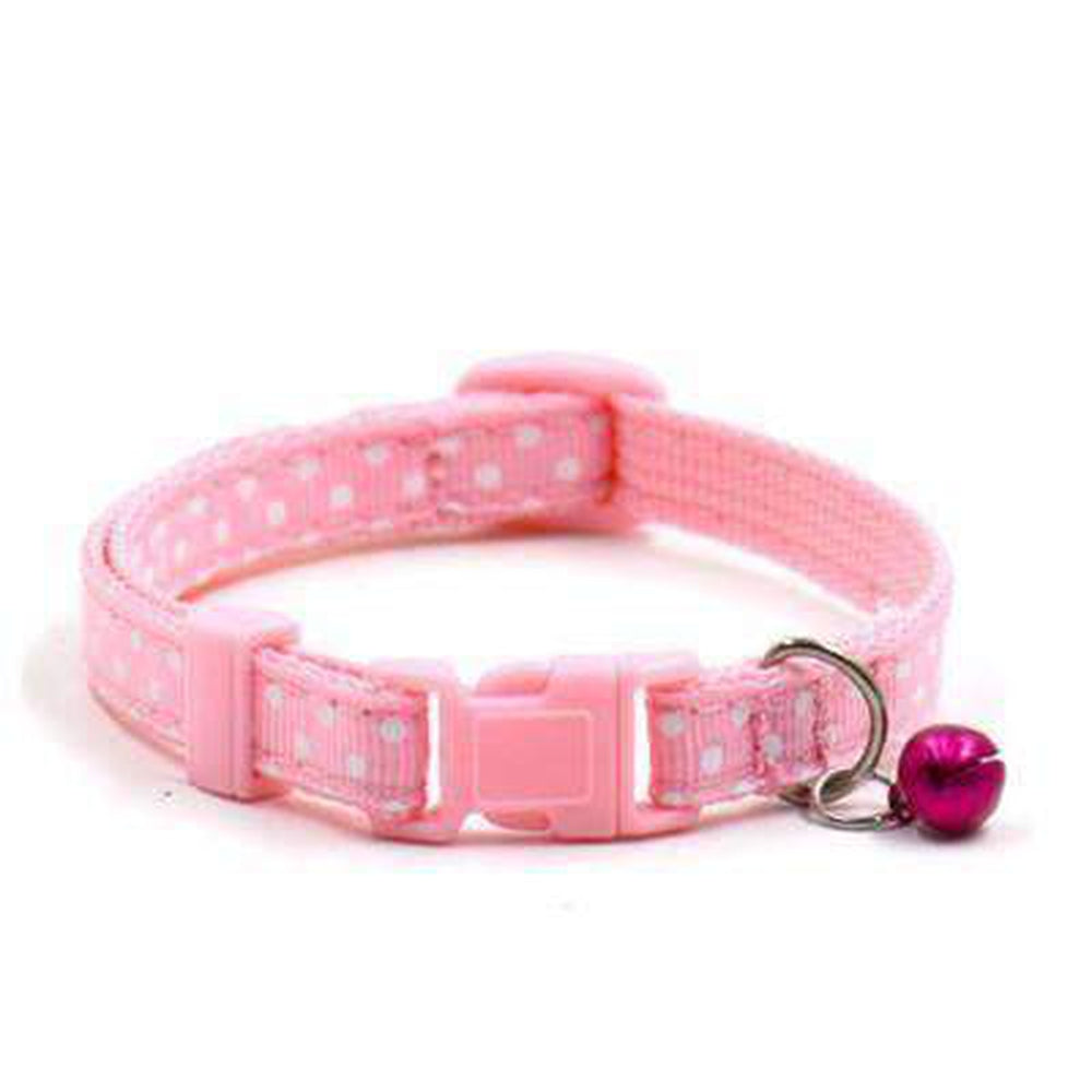 Polka Dot Cat Collar with Bell