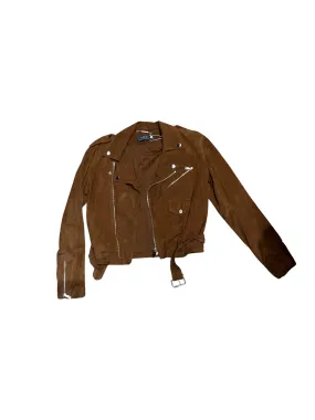 Polo Ralph Lauren Goat Suede Brown Coat Moto Biker Coat