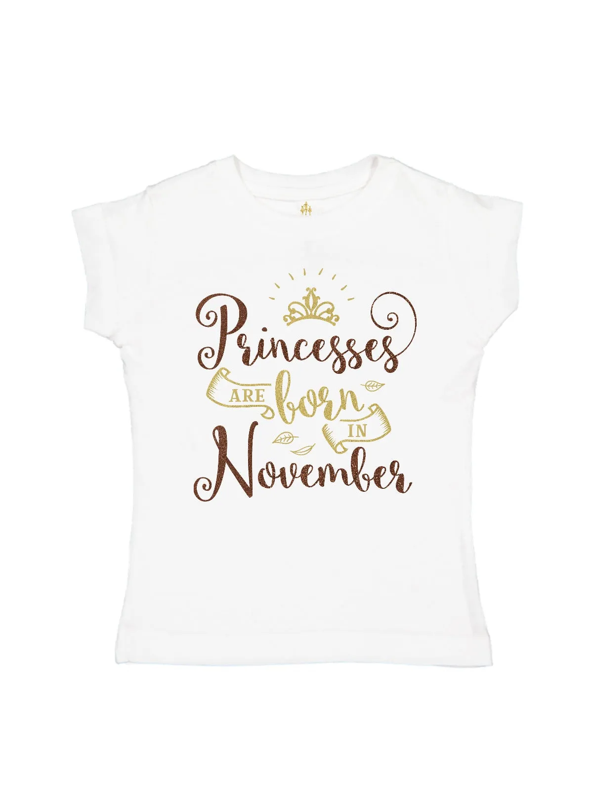 Princesses are Born in November Girls Birthday Shirt