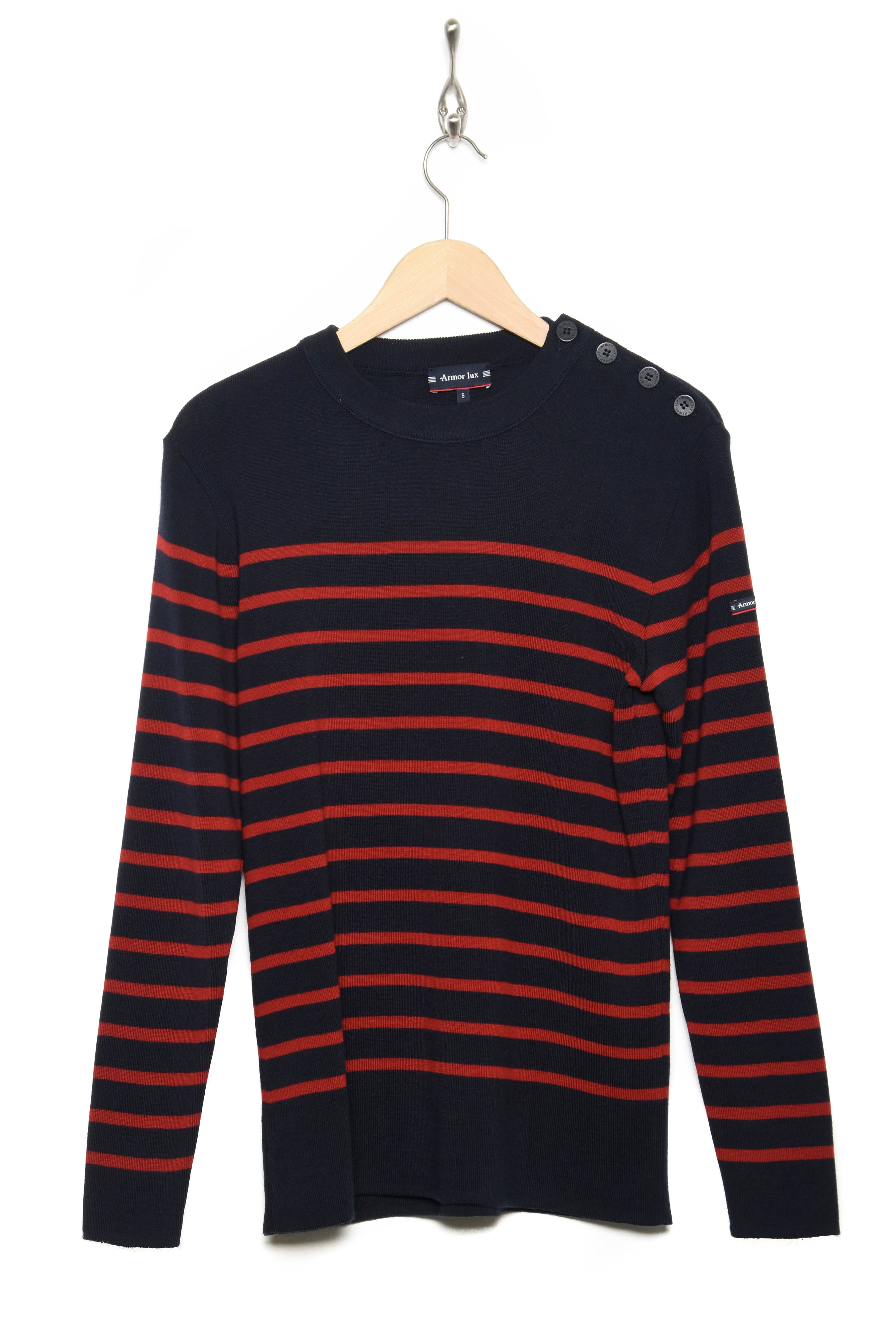 Pull marin Goulenez dunkelblau/rot 75953 I78